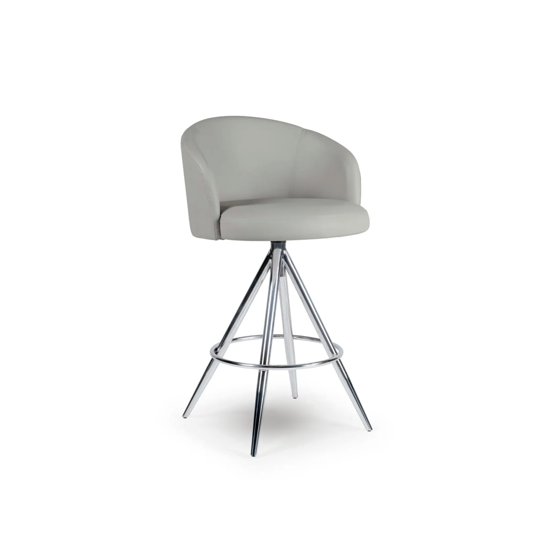 Banqueta Giratória Meg Escal - Design Sofisticado com Base Inox
