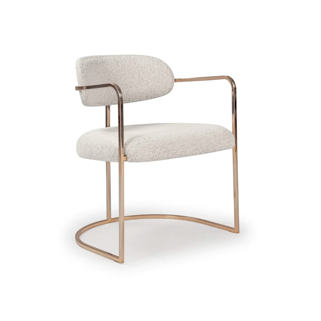 Cadeira Deli em Aço Inox com Estofamento Premium