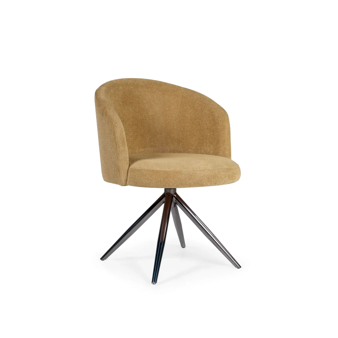 Cadeira Giratória Meg Inox - Design Exclusivo com Base 360°