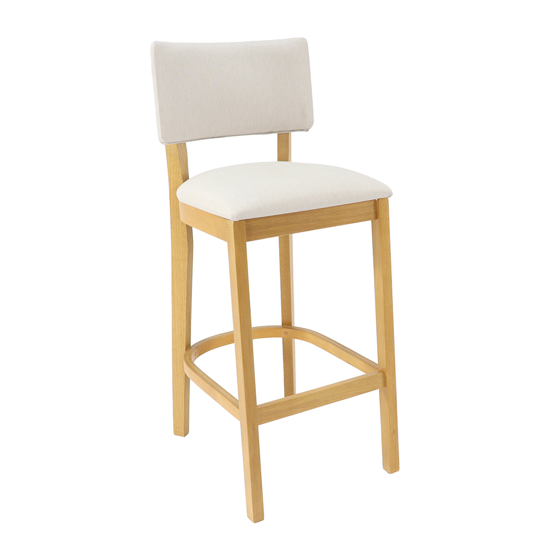 Banqueta Laura Estofada Madeira Maciça Personalizável