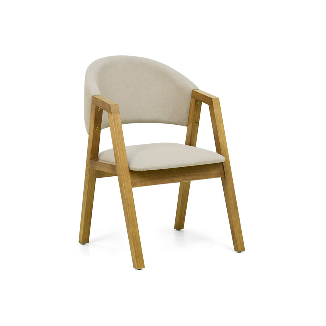 Cadeira Estofada Malai Personalizável - Design Minimalista