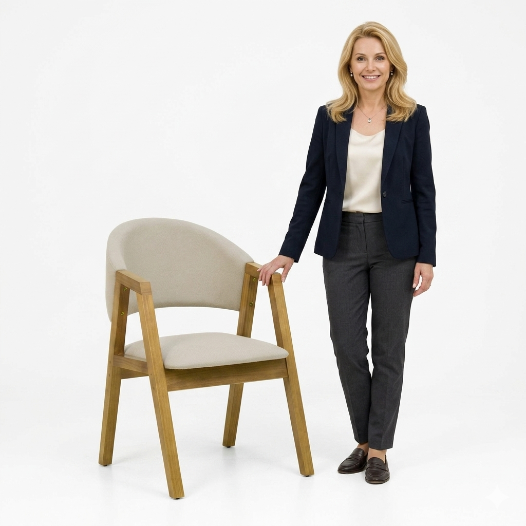 Cadeira estofada Malai