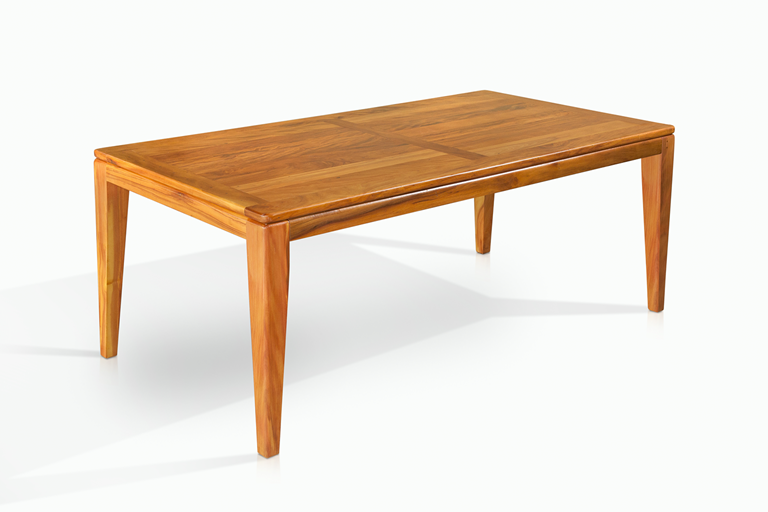 Mesa de Jantar Bertha em Ipê Rosa Maciço - Design Sergio Batista