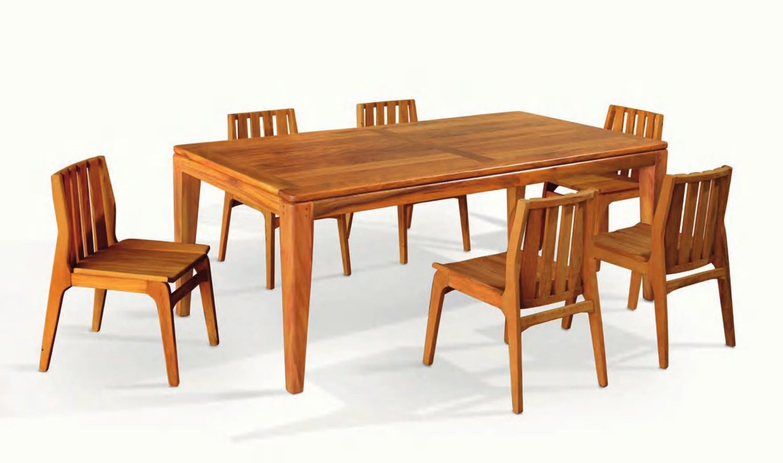 Mesa Bertha em Ipê Rosa até oito cadeiras