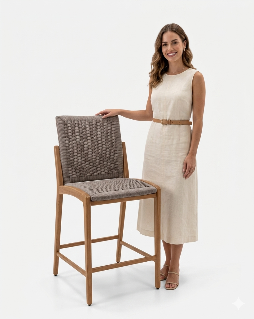 Banqueta Domingueira em Corda Náutica