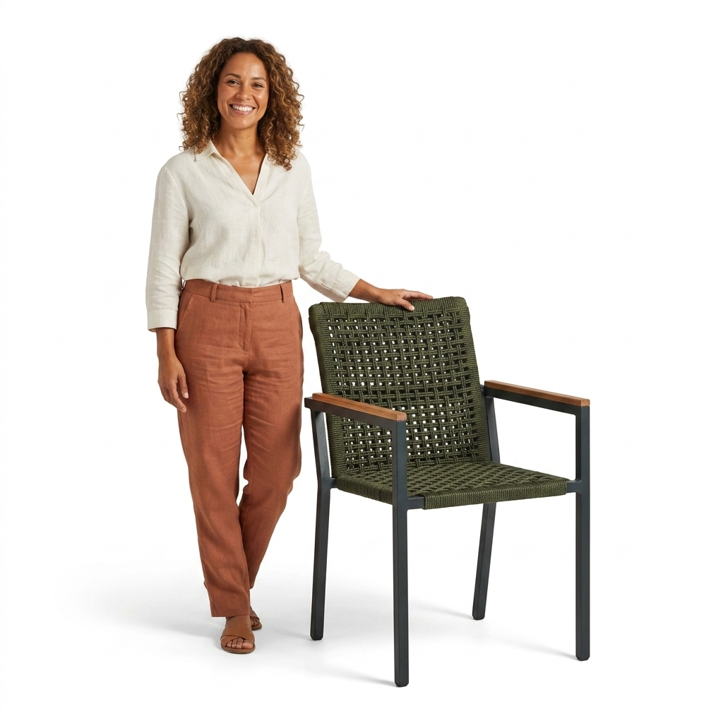 Cadeira Nevasca Alumínio com Corda Náutica