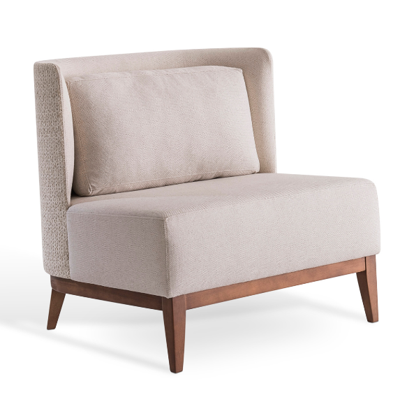 Poltrona Antônia Personalizável com Base em Jequitibá