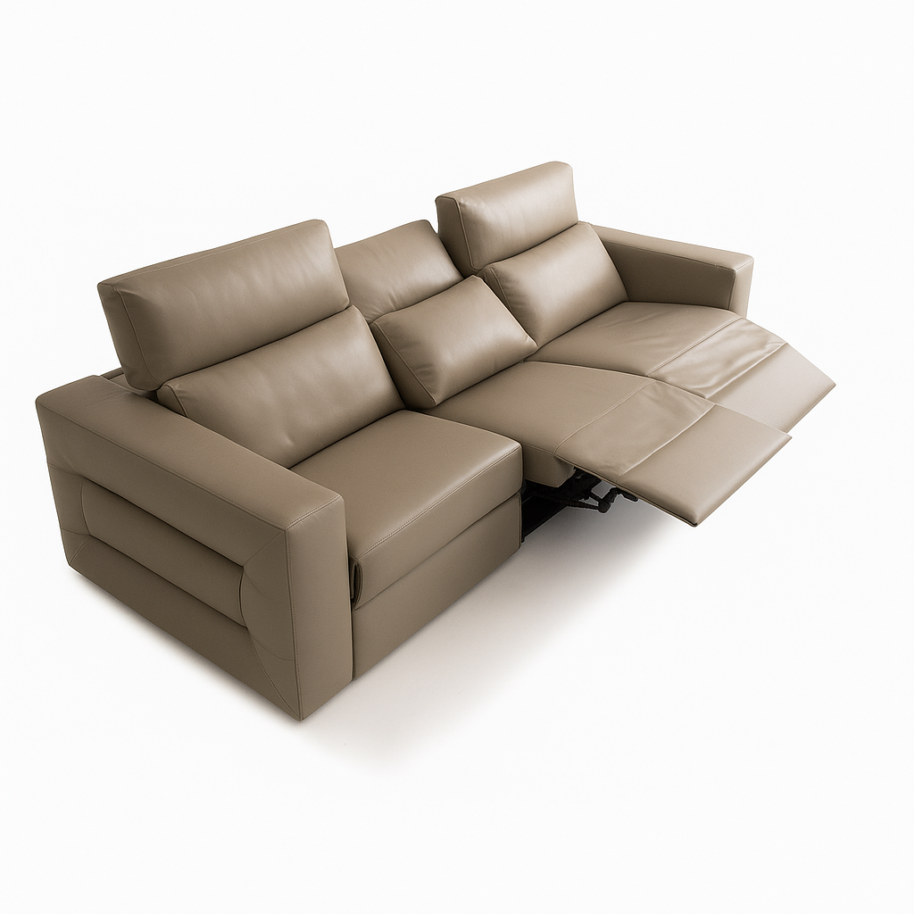 Sofá Montreal automático em couro personalizável
