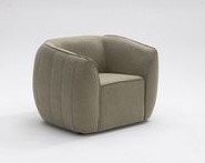 Poltrona Estofada Botero - Base Fixa ou Giratória