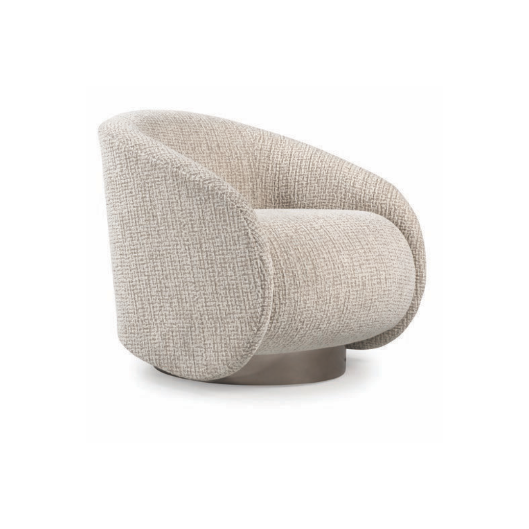 Poltrona Kalla Fixa Design Contemporâneo Base Inox