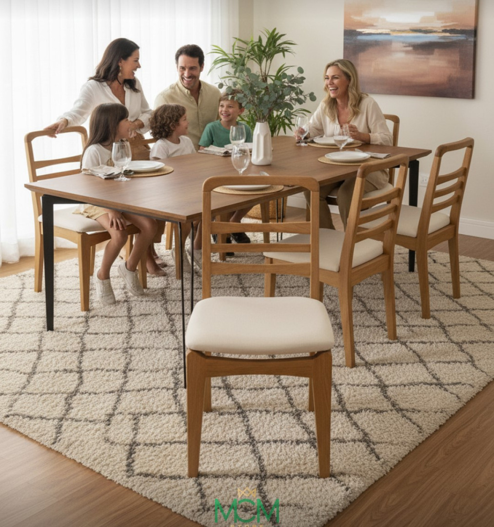 Cadeira Aurora encosto ergonômico emadeirado