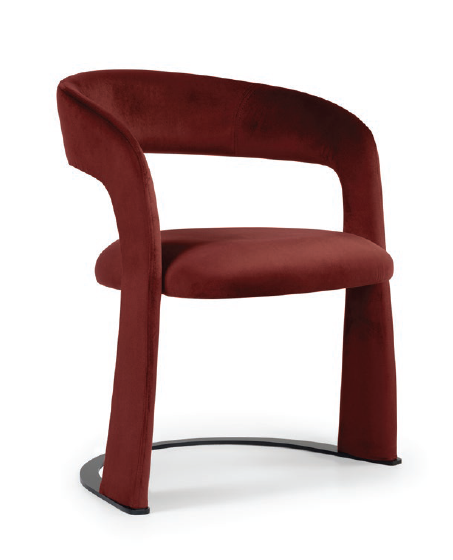 Cadeira Lauren Estofada Base Inox Design Contemporâneo Premium