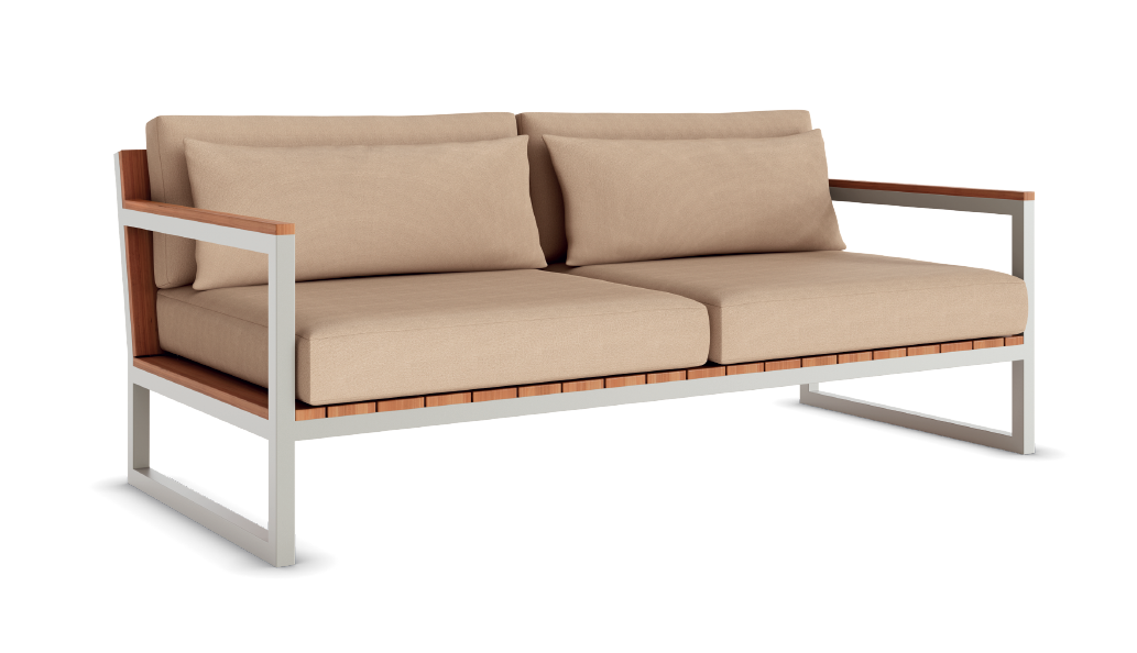 Sofá Terroir aluminio área externa ou avarandada