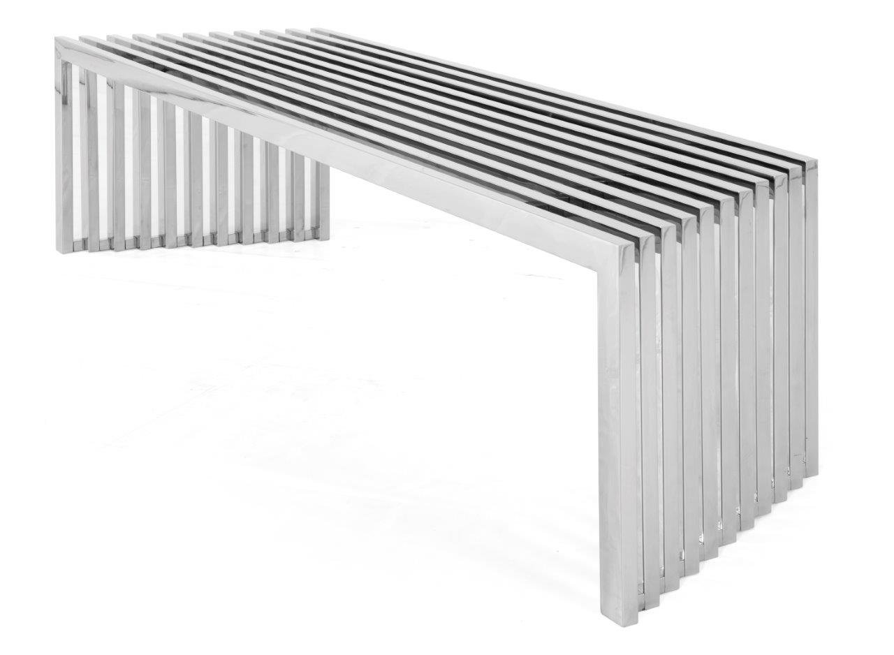 Banco Sunset em Aço Inox com Estofado Personalizável