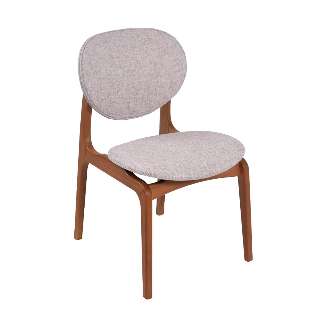 Cadeira Atenas personalizável madeira e revestimento