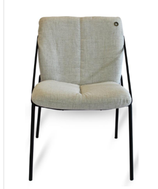 Cadeira Strip Design Contemporâneo em Aço Carbono