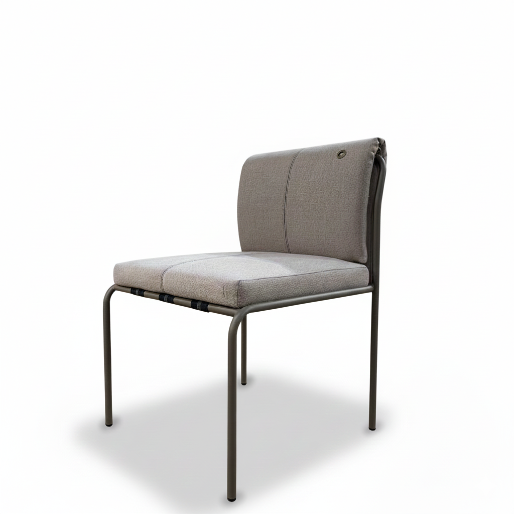 Cadeira Frozen Design Contemporâneo Aço Carbono Estofamento Premium D26