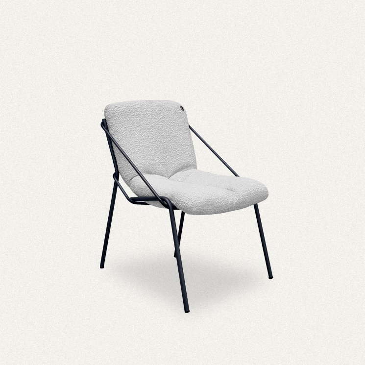 Cadeira Strip Design Contemporâneo - Estrutura e Revestimento Personalizáveis