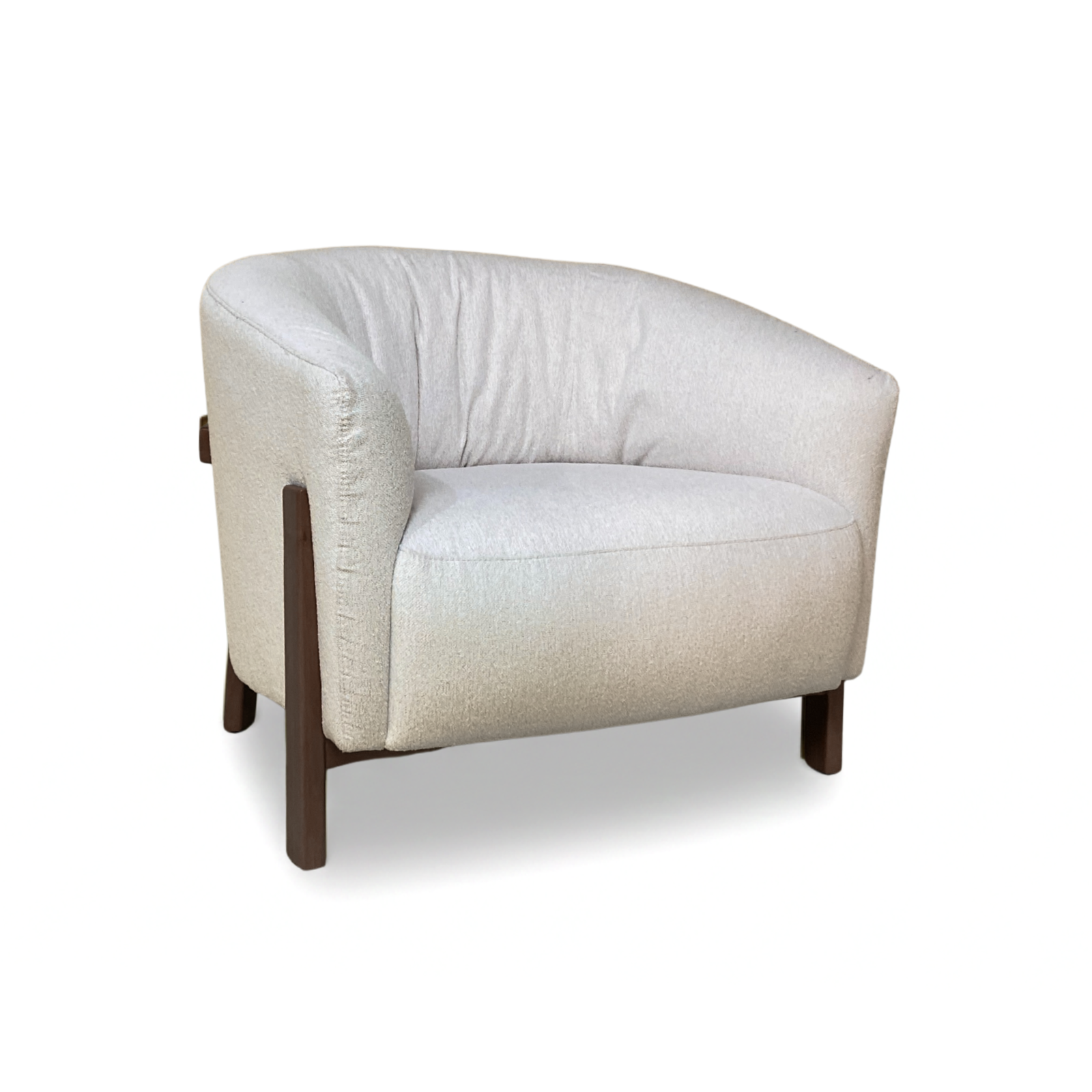 Poltrona Cava Personalizável - Madeira Maciça e Revestimento Sob Medida