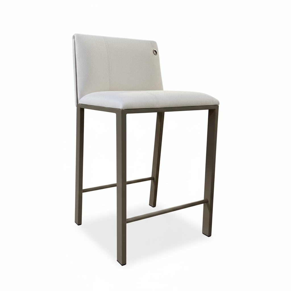 Banqueta Frozen Design Contemporâneo - Estrutura Aço Carbono