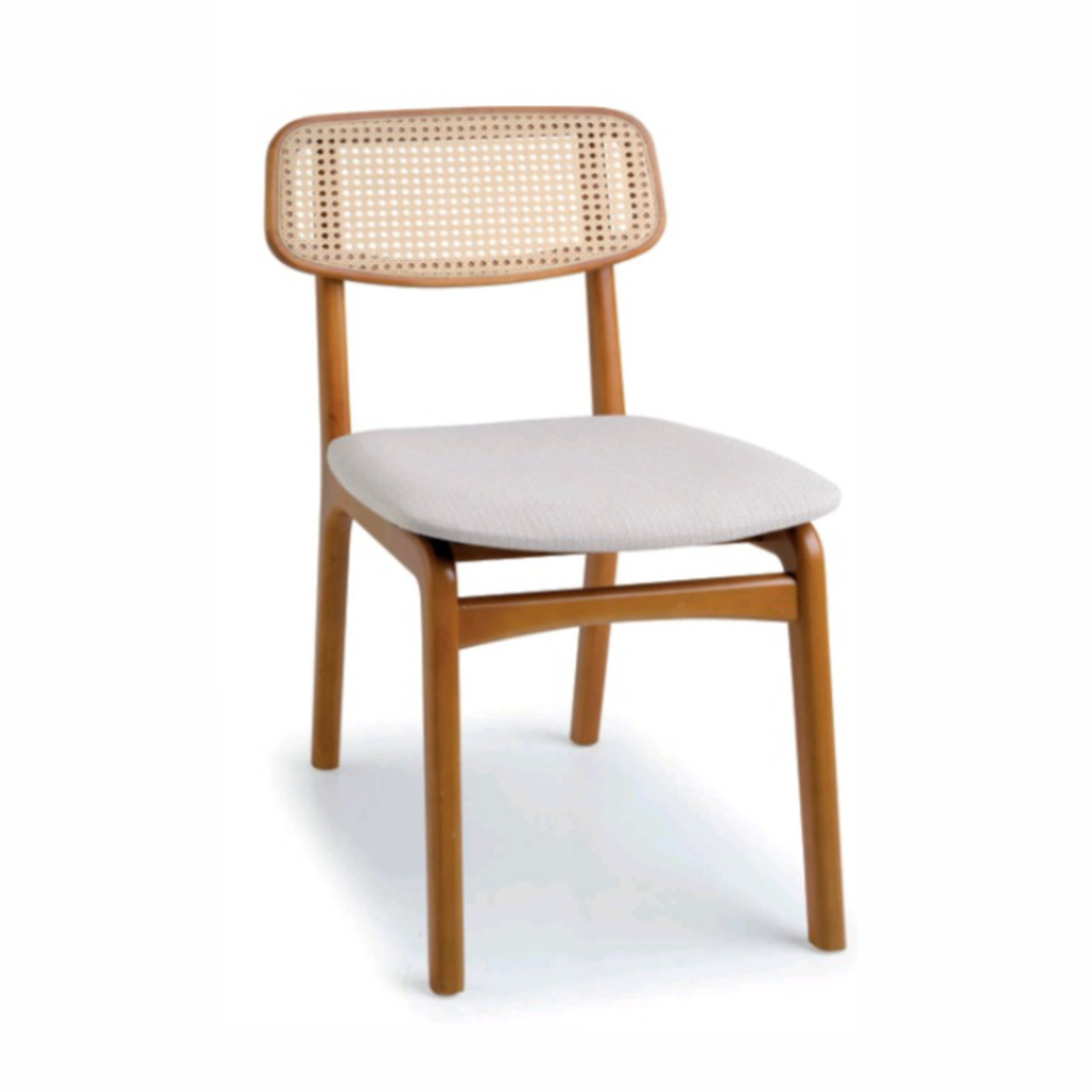 Cadeira Domani madeira e tela natural