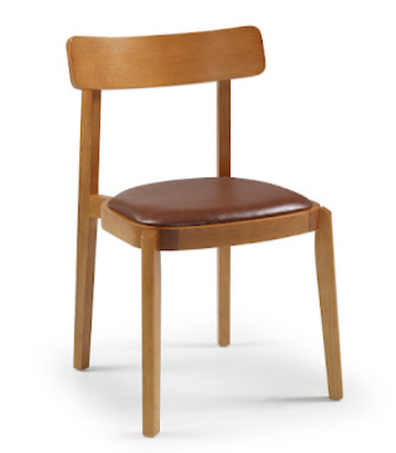 Cadeira Empório personalizável em courino ou tecido.