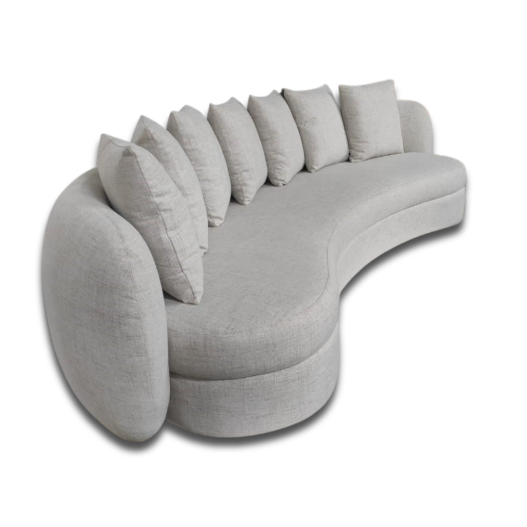 Sofá Orgânico Lugo - Design Arredondado Personalizável