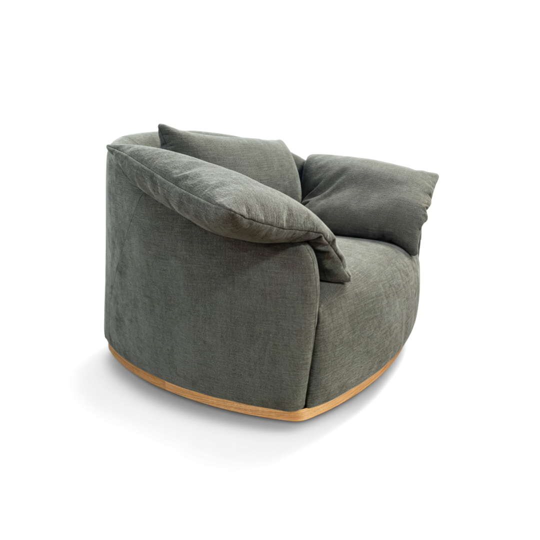 Poltrona Olga Design Contemporâneo - Fixa ou Giratória