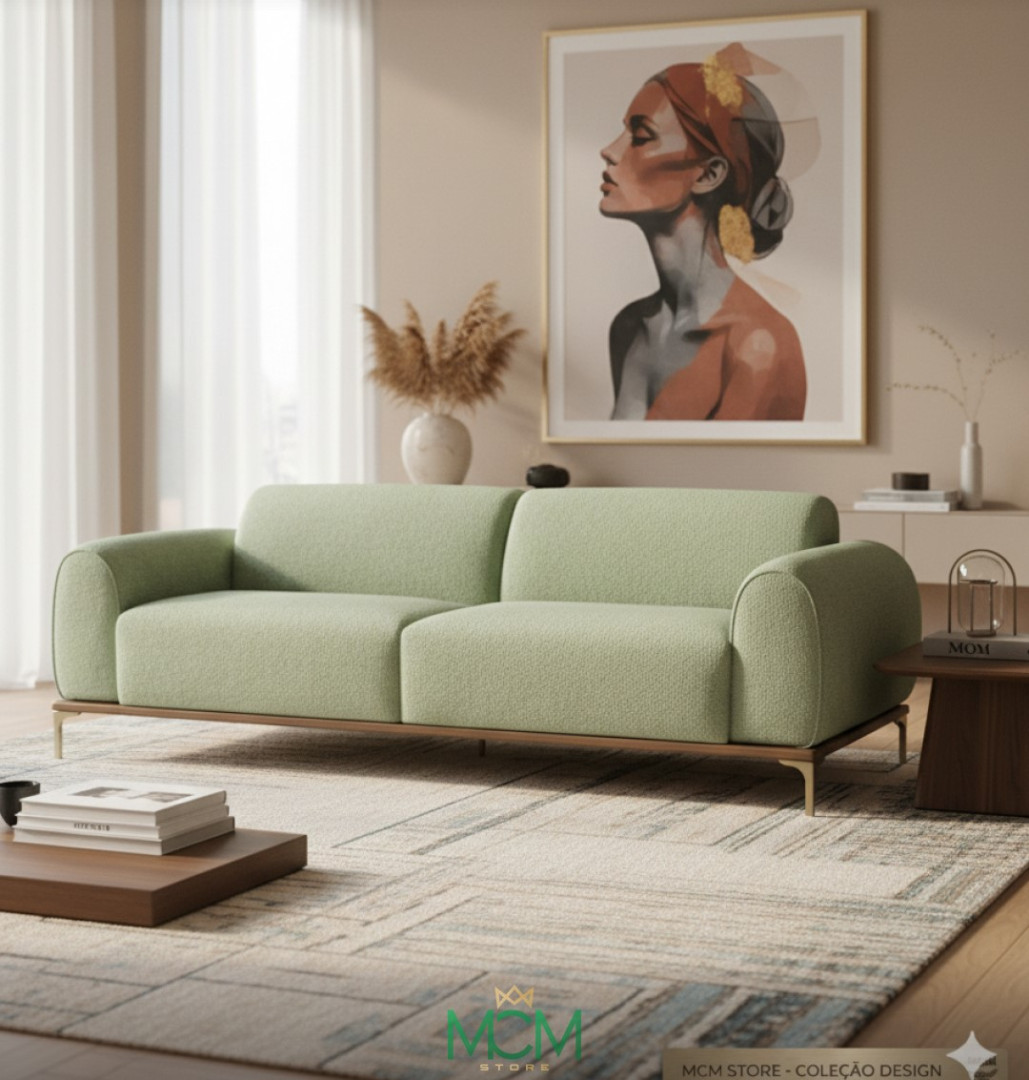 Sofá Clipper com medidas personalizáveis