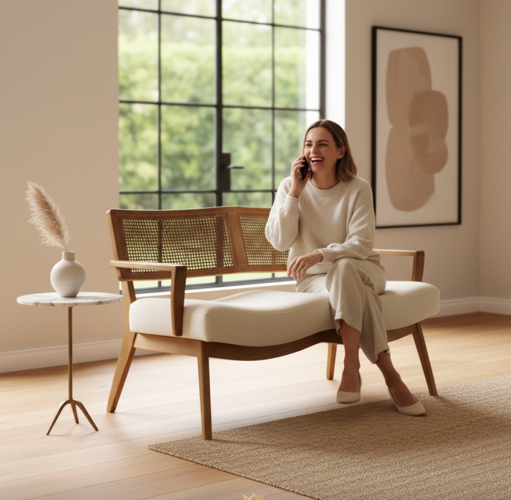 Sofá Conde Tela Natural