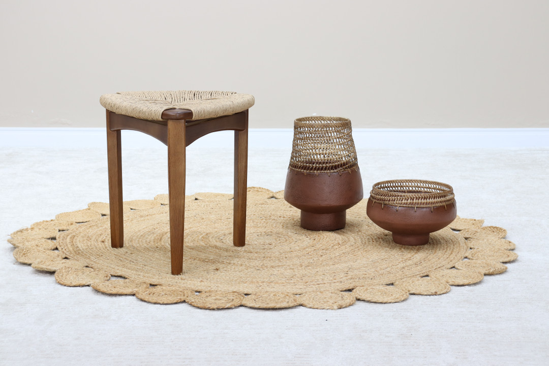 Banqueta Cairo em Corda Náutica