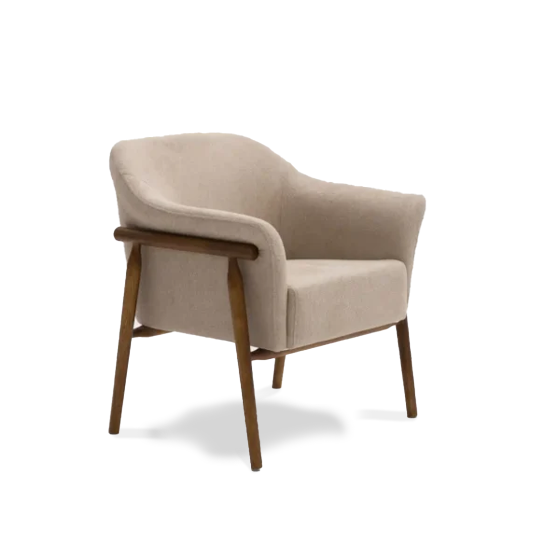 Poltrona Lucca Personalizável em Madeira Maciça