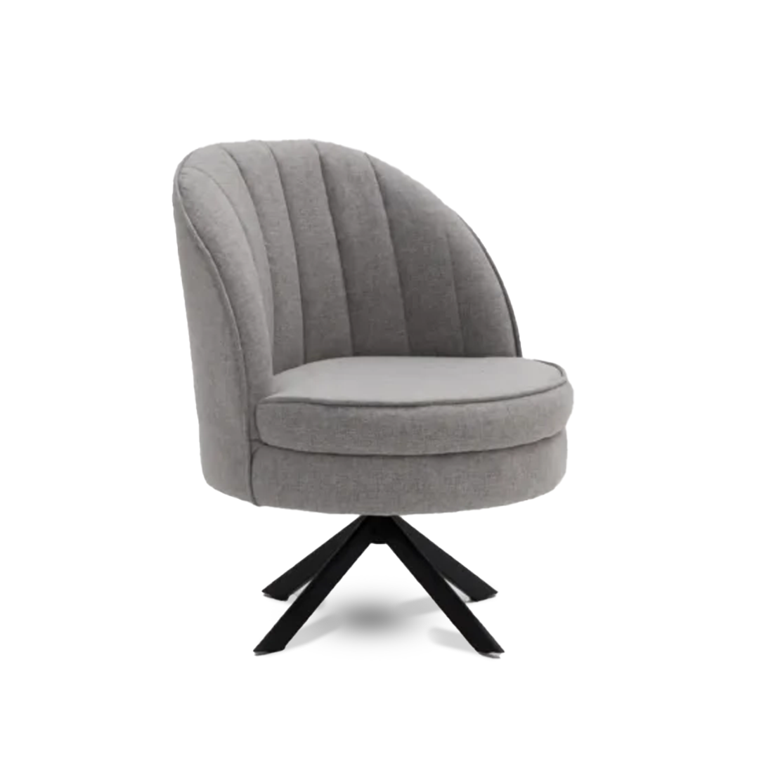 Poltrona Giratória Maisa Personalizável em Madeira Maciça