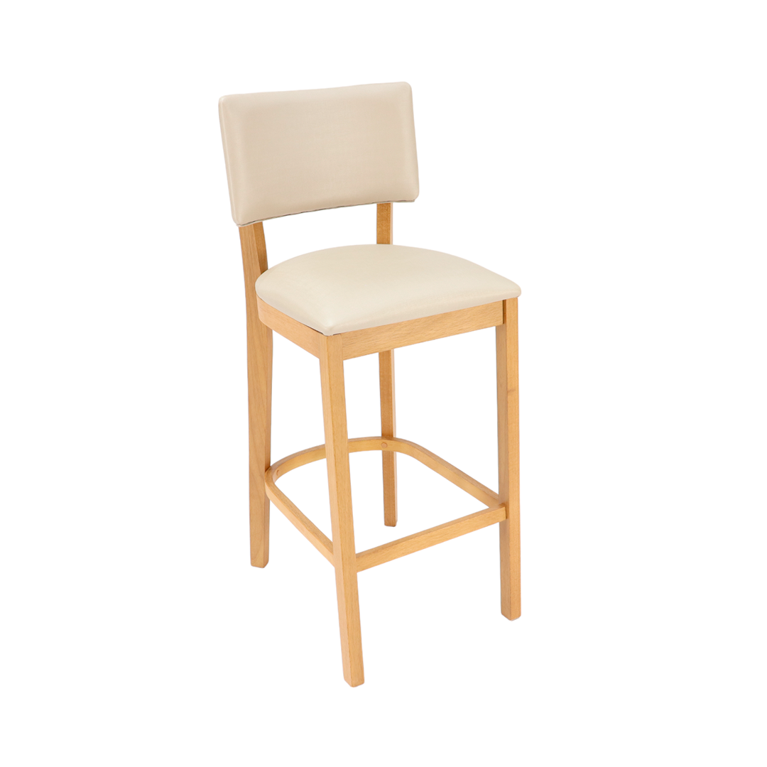 Banqueta Laura Estofada Madeira Maciça Personalizável