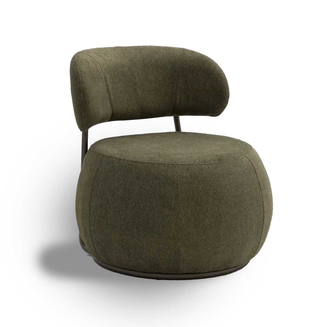 Poltrona Betha com Estrutura em Aço e Estofado Premium