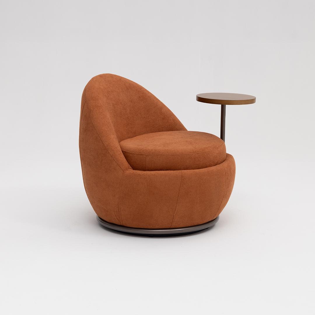 Poltrona Kaori Fixa com Mesinha Lateral Integrada