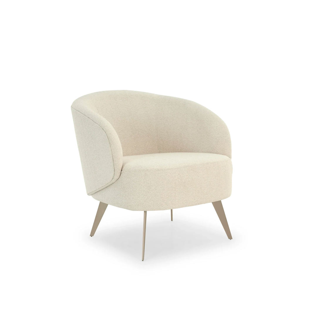 Poltrona Hera Design Moderno com Braços Deslizantes e Revestimento Personalizável