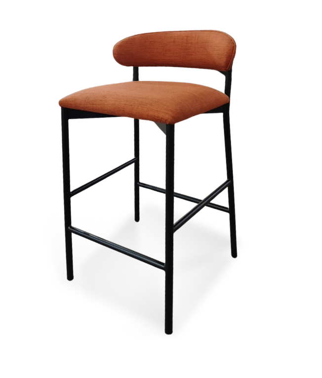 Banqueta Horus estrutura em aço carbono