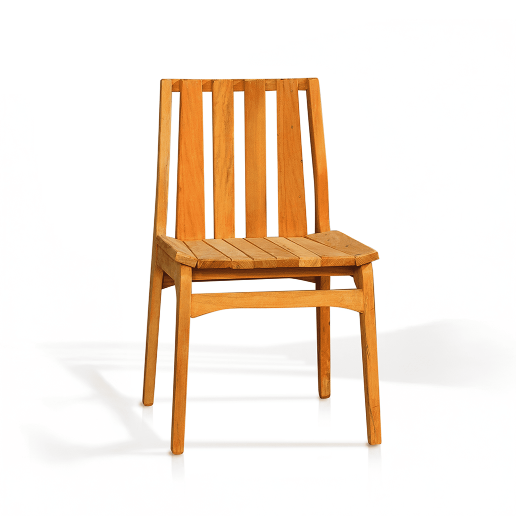 Cadeira Bertha Vertical madeira Ipê Rosa de demolição