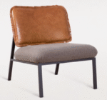 Poltrona Nature encosto em couro