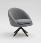 Poltrona Nely fixa ou giratória personalizável