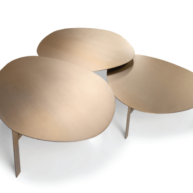 Mesa de centro Lagos inox personalizável