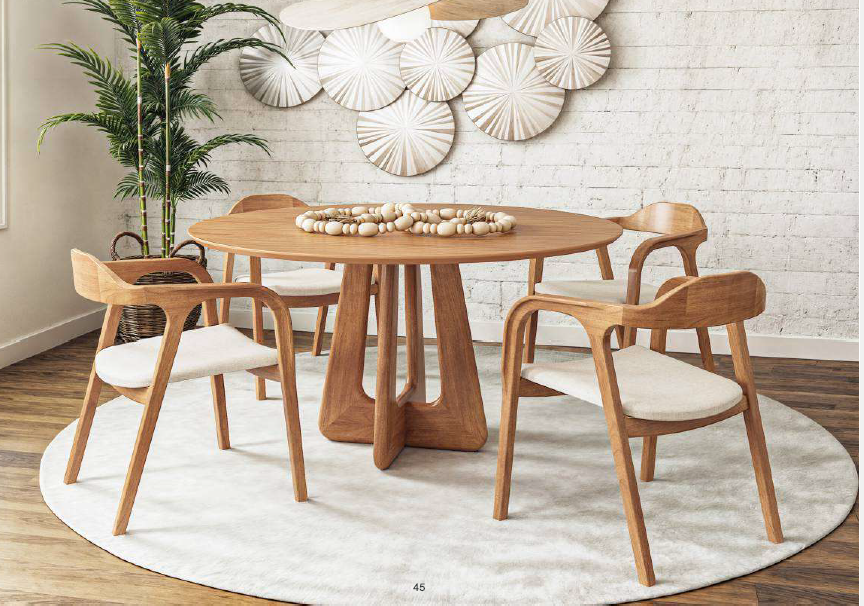 Cadeira Astom personalizável madeira e revestimento - Imagem 10