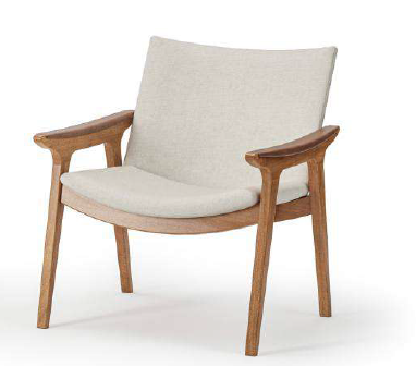 Poltrona Elipse personalizável madeira e revestimento