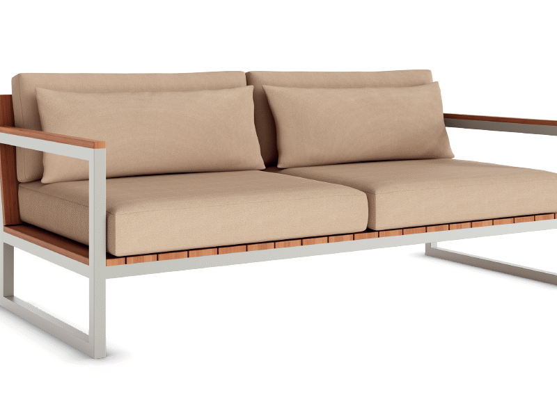 Sofá Terroir aluminio área externa ou avarandada