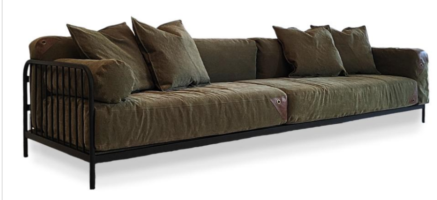 Sofá Moic personalizável revetimento e medidas