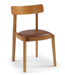 Cadeira Empório personalizável em courino ou tecido.