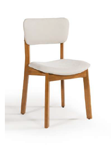 Cadeira Frame em madeira maciça revestimento personalizável