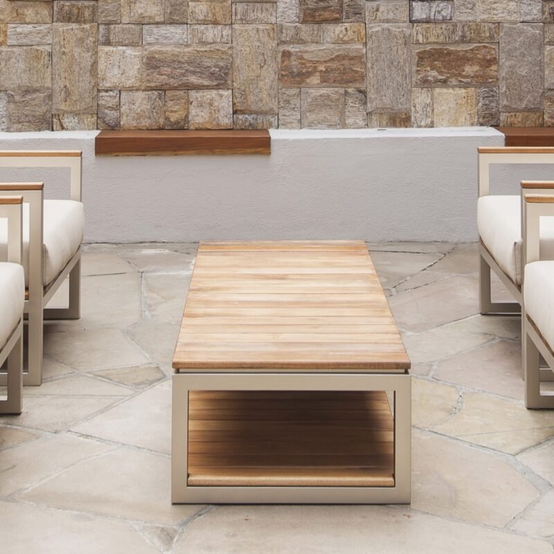 Poltrona Terroir em aluminio área externa