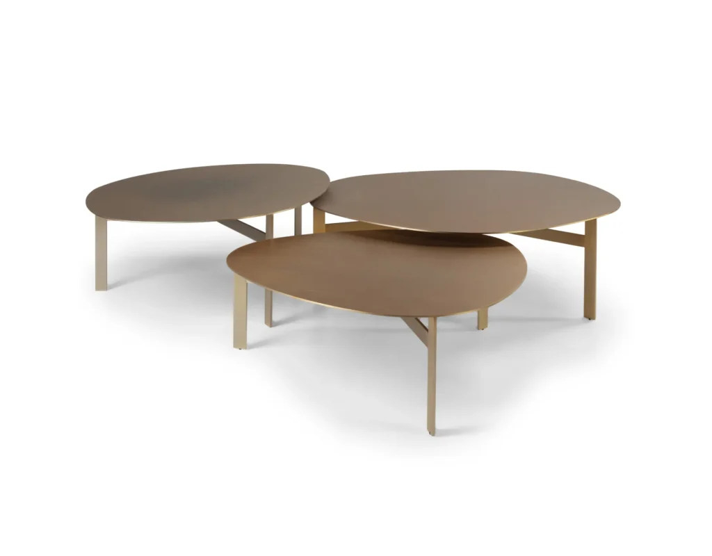 Mesa de centro Lagos inox personalizável